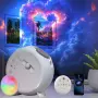 Galaxy Projector, 17-цветна проекторна светлина, нощна лампа Aurora, 15 бели шума, 12 диска, снимка 1