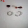 Обеци с платинено покритие 211219, снимка 2