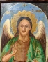 Стара Българска Икона Св.Йоан, снимка 5