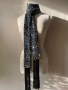 Черен шал на сребристи пайети Zara, снимка 2