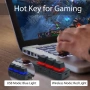 Мини безжична механична клавиатура 3 клавиша програмируема RGB USB, снимка 9
