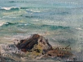Стара Картина Вили Алеков Море, снимка 6