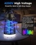 Нова Електрическа лампа Мощен унищожител за комари и мухи 4200V UV лампа IPX4 за двор и дом, снимка 3