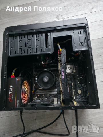 Мощен компютър за работа и игри: Ryzen 5 5600G / 32GB RAM / GTX 1070 / Wi-Fi, снимка 2 - За дома - 54368173