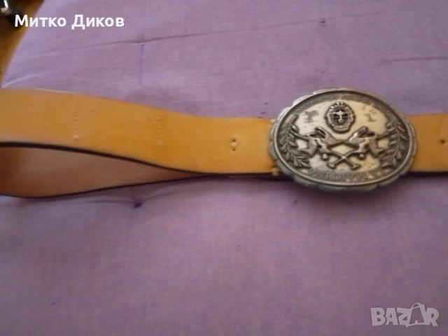 La Martina оригинален колан естествена кожа с масивна метална тока 107 см на 4 см, снимка 6 - Колани - 54244660