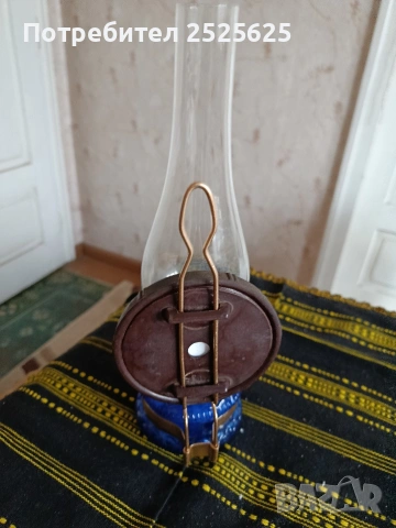 Газена българска лампа, снимка 4 - Антикварни и старинни предмети - 54579727