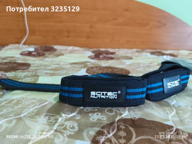 Фитили- Lifting straps SciTech nutrition , снимка 2 - Спортна екипировка - 55389071