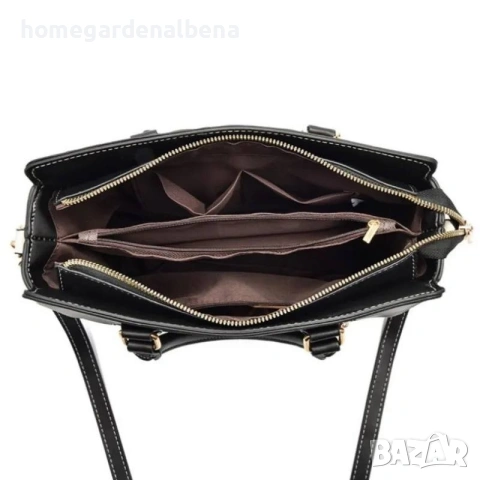Дамска чанта – Златен блясък с практичен интериор! 👜✨, снимка 2 - Чанти - 54316216