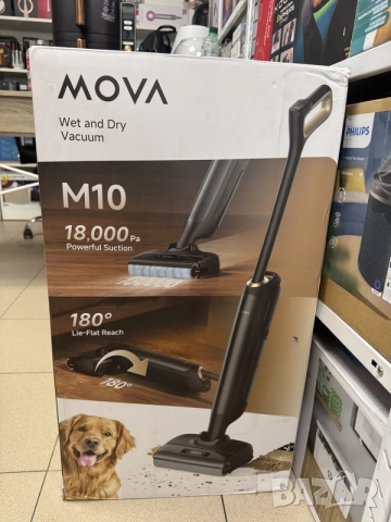 Вертикална прахосмукачка и моп MOVA M10, 800 мл, LED, 18000Pa, снимка 9 - Прахосмукачки - 55595287