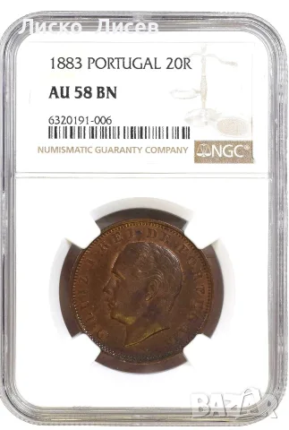 Португалия 20 рейса 1883г