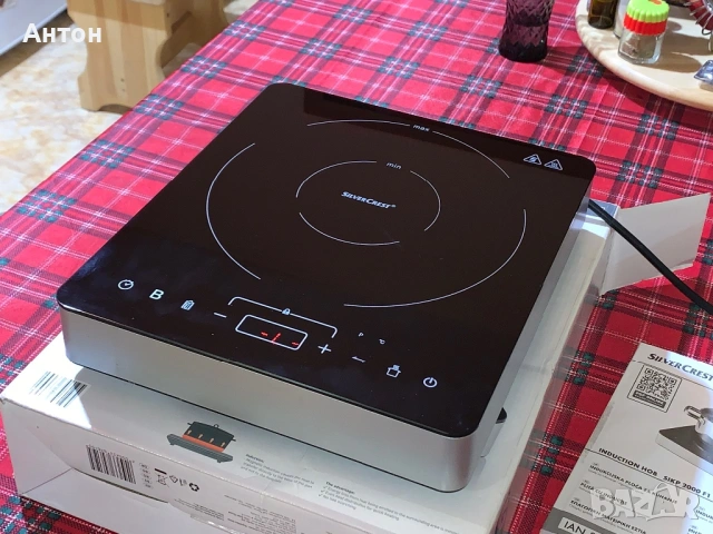 SilverCrest SIKP 2000 F1 индукционен котлон 2000W, снимка 6 - Котлони - 54557249