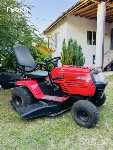 Трактор косачка MTD с ремарке, снимка 2 - Селскостопанска техника - 55442156