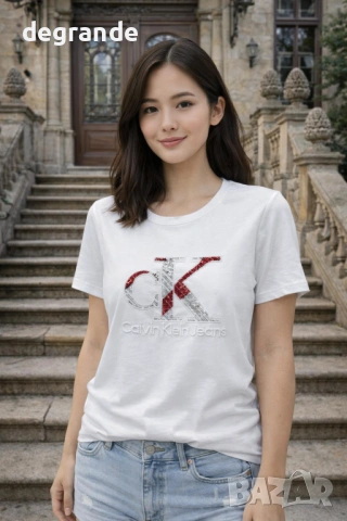 🎀Бяла Дамска Тениска Calvin Klein 