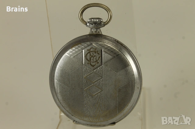 Стар Швейцарски Джобен Часовник Chronometre, снимка 4 - Джобни - 54778080