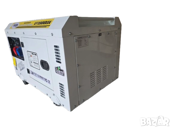 Дизелов генератор за ток Агрегат за ток 13 kW – Трифазен + Монофазен Въздушно охлаждане, снимка 4 - Генератори - 54781252