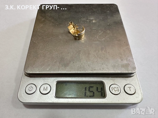 Златни обеци 14К (585) – 1,54гр, снимка 2 - Обеци - 55099625