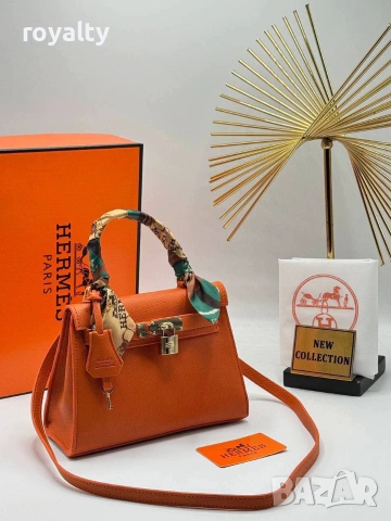 Hermes Нова Дамска Кожена Чанта Ерме Различни Цветове , снимка 12 - Чанти - 55288931