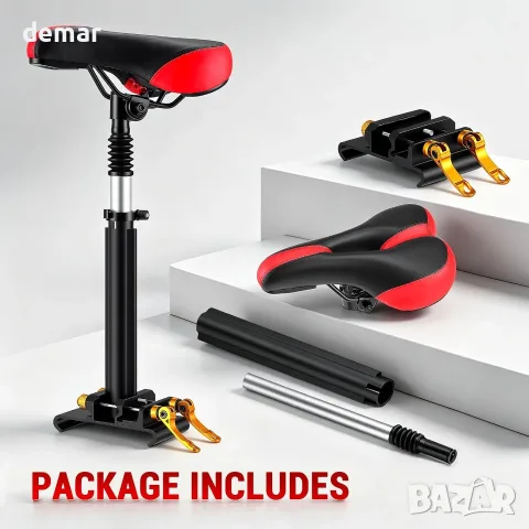 Комплект седалка за електрическа тротинетка Xiaomi M365/M365 Pro – регулируема височина, снимка 4 - Аксесоари за велосипеди - 55321320