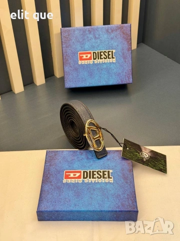 колани от естествена кожа в кутия 2см diesel, снимка 3 - Колани - 55229560
