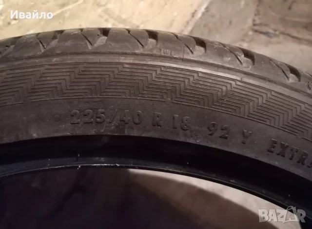 Продавам 2 броя летни гуми 225.40.18 на 1 сезон дот 2022 Gislavd , снимка 3 - Гуми и джанти - 54517372