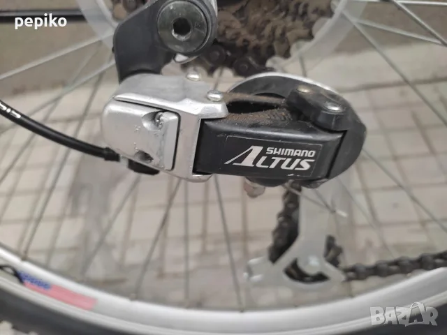Продавам колела внос от Германия алуминиев мтв велосипед EAGLE BALKAN 26 цола фул SHIMANO ALTUS, снимка 15 - Велосипеди - 55566035