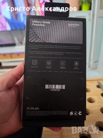 Малко използван Оригинален кейс PITAKA PinButton за Samsung Galaxy S25 Ultra (Aramid Fiber) #80, снимка 2 - Калъфи, кейсове - 54636652