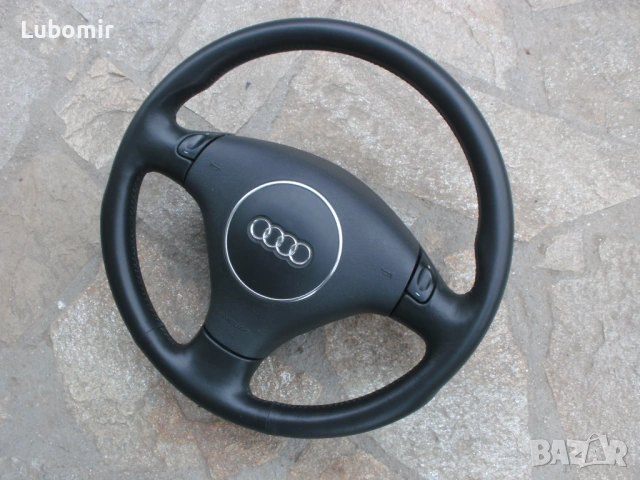 Волан с айр-бег - трилъчев, кожен, оригинален Audi A3,A4,A6,A8 !, снимка 2 - Аксесоари и консумативи - 54208292