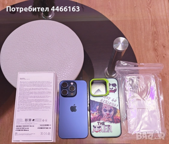 iPhone 15 Pro Blue Titanium (Син) 87% Батерия., снимка 4 - Apple iPhone - 54965851