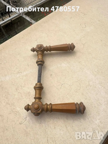 Стара месингова дръжка за врата, снимка 3 - Други - 54183966