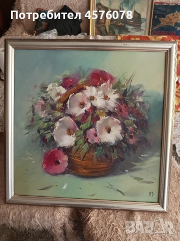 красива картина  платно маслени бои, снимка 2 - Картини - 54111951