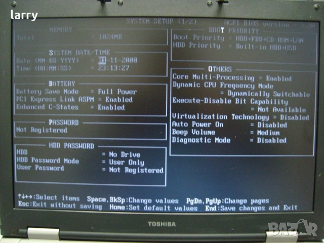 Toshiba Tecra A8 лаптоп на части, снимка 4 - Части за лаптопи - 55199565