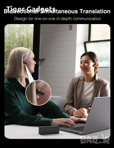 Timekettle X1 AI Interpreter Hub AI преводач с безжични слушалки и превод в реално време, снимка 6 - Bluetooth слушалки - 55563828