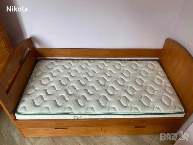 Детско- юношеско легло с чекмеджета, размери: 186см/ 95 см, снимка 4 - Спални и легла - 55104003