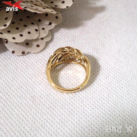 Пръстен с 14К златно покритие 224859, снимка 2 - Пръстени - 54022545
