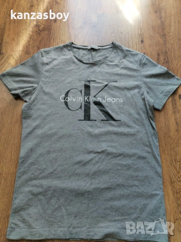 calvin klein - страхотна мъжка тениска КАТО НОВА М, снимка 6 - Тениски - 54715124