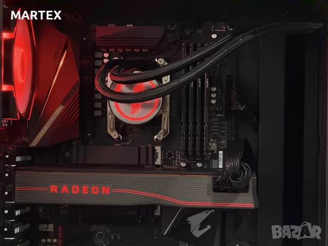 Геймърски компютър Ryzen 5 5600x, RX5700XT, 32GB, водно охлаждане, снимка 4 - Геймърски - 55191168