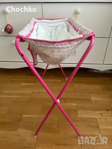 Ретро сгъваема маса за повиване и ваничка за кукли New Born Baby и дъска за гладене, снимка 3 - Играчки за стая - 55160280