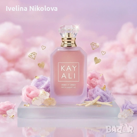 Парфюм за жени Kayali Vanilla Candy Rock Sugar 42, EDP, 100мл – Гурме изкушение в бутилка, снимка 2 - Дамски парфюми - 54461694