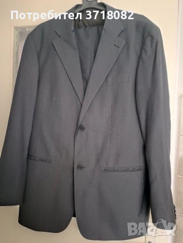 Мъжки черен костюм 54р-р