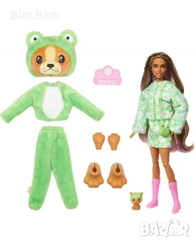 Кукла Barbie® Cutie Reveal™ - Пингвин/Жабка - 10 изненади , снимка 5 - Кукли - 55380343