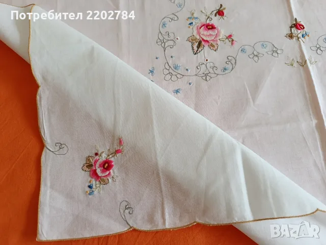 Битови, бродирани карета за маса , снимка 6 - Покривки за маси - 55671872