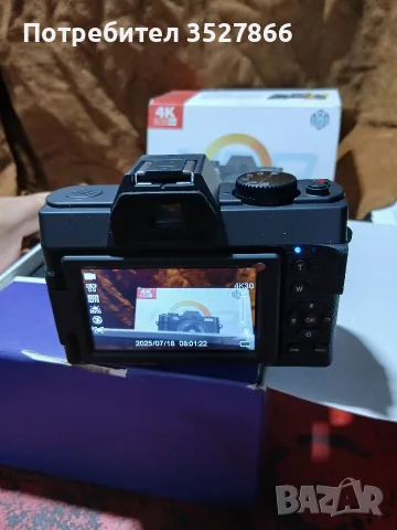 Фотоапарат 4К Камера, снимка 9 - Фотоапарати - 55683915