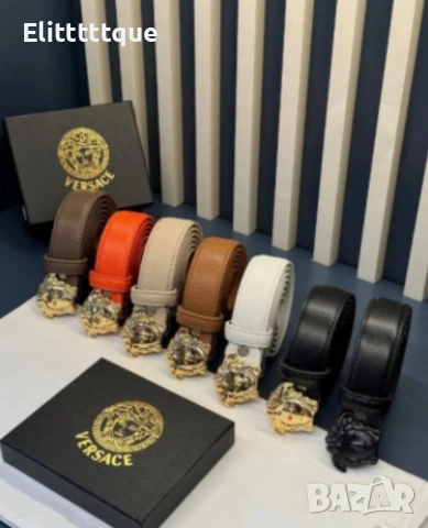 колани от естествена кожа в кутия 3см Versace 