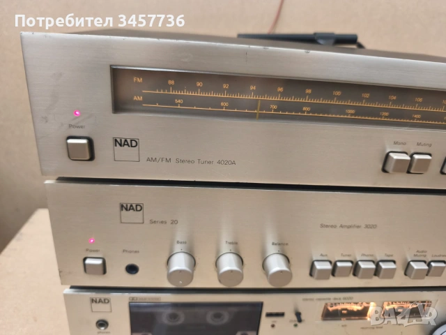 NAD SERIES 20 - Усилвател 3020, тунер 4020, Дек 6020, Дека е за ремонт , снимка 3 - Ресийвъри, усилватели, смесителни пултове - 55134580