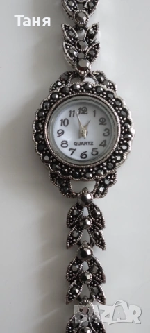 Сребрист часовник, снимка 3 - Дамски - 54231070