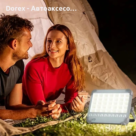 Соларен LED прожектор 50W IP66, снимка 2 - Лед осветление - 54711251