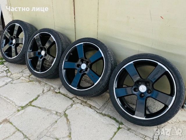 Джанти с гуми Borbet Oettinger Type RX 19 5x112 8, 5J ET50, снимка 5 - Гуми и джанти - 54167490