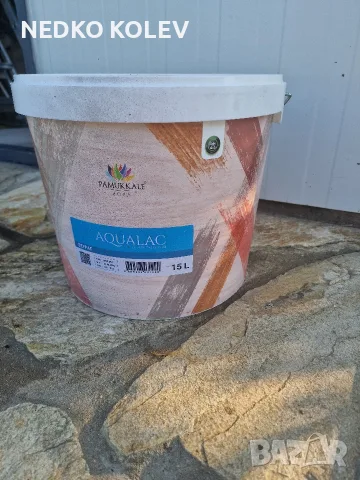 продавам лак за камък закупен от Турция , снимка 2 - Бои, лакове, мазилки - 55613672
