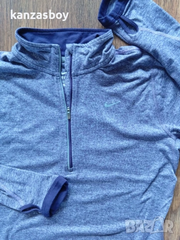 NIKE Dark Purple Heather Quarter Zip - дамска блуза р-р S, снимка 4 - Блузи с дълъг ръкав и пуловери - 54555494