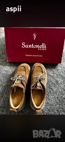 Дамски обувки тип мокасини с връзки 